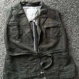 Banana Republic Collared Vest Jacket